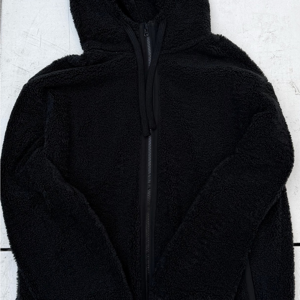 Original Use Black Fuzzy Hoodie